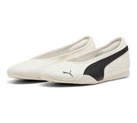 Ballerina PUMA "Catch Soleil Ballerinas Damen", Damen, Gr. 37,5, warm weiß schwarz, Obermaterial: Textil, Synthetik, Leder; Futter: Textil; Innensohle: Textil; Laufsohle: Gummi, Schuhe Ballerina (4860