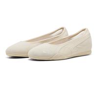 Ballerina PUMA "Catch Soleil Ballerinas Damen", Damen, Gr. 41, alpine snow weiß, Obermaterial: Synthetik, Textil, Kuhleder, Leder; Futter: Textil; Innensohle: Textil; Laufsohle: Gummi, Schuhe Ballerin