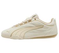 Sneaker PUMA "PUMA Catch Soleil Sneakers Damen", Damen, Gr. 37, alpine snow sand dune weiß beige, Obermaterial: Textil, Kuhleder, Synthetik, Leder; Futter: Textil; Innensohle: Textil; Laufsohle: Gummi