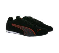 PUMA Catch Suede Herren Wildleder-Schuhe Sneaker im Motorsport Design mit Softfoam 402681 01 Schwarz/Rot 42