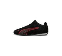 PUMA Catch Suede Herren Wildleder-Schuhe Sneaker im Motorsport Design mit Softfoam 402681 01 Schwarz/Rot 42