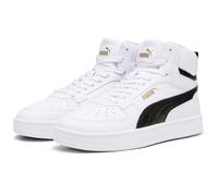 PUMA Unisex Kinder Caven 2.0 Mid Jr Sneaker, Puma White Puma Black Gold, 38.5 EU