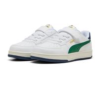 PUMA Caven 2.0 Retro AC+ Sneaker mit Klettverschluss Kinder 02 - PUMA white/archive green/warm white 32