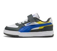 Sneaker PUMA "CAVEN III BLOCK AC+ PS", Damen, Gr. 28, shadow gray, royal sapphire, puma weiß, Synthetik, unifarben, Schuhe Sneaker, für Kinder (76432406-28) shadow gray, royal sapphire, puma weiß