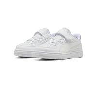 PUMA Sneaker Caven III Holo 2.0 AC+ PS mit Klettverschluss Weiß-Rosy Outlook/Silber 13 UK Kinder