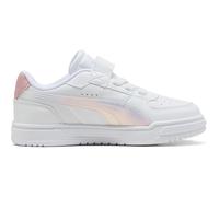 PUMA CAVEN III Holo 2.0 AC+ PS Sneaker, Weiß-Rosy Outlook-Silber, 10.5 UK, für Kinder