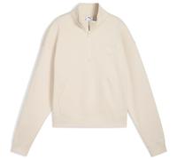 PUMA Class Comfort 1/2-Zip Shorts Fleece Crew Sweatshirt Damen 87 - alpine snow L