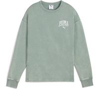 Puma Class Comfort Washed Crew TR Damen Sweatshirt, grün M