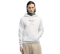 Kapuzensweatshirt PUMA "CLASS GRAPHIC HOODIE FL", Herren, Gr. M, weiß glow heather, Fleece, Obermaterial: 66% Baumwolle, 34% Polyester, unifarben, regular fit normal, angesetztes Bündchen, Sweatshirts