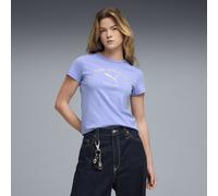 PUMA Class Graphic T-Shirt Damen, Kleidung, Lila, M