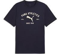 PUMA Herren Class T-Shirt mit Grafik L, New Navy Blue