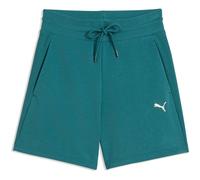 PUMA Class High-Waist 5'' French Terry Shorts Damen 41 - emerald ice XS