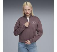 PUMA Class Kurzes Sweatshirt Damen, Kleidung, Lila, XXS Purple