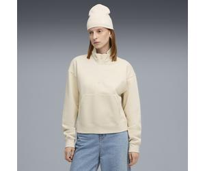 PUMA Class Kurzes Sweatshirt Damen, Kleidung, Weiß, XS