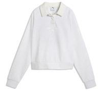 Puma Class Relaxed Damen Sweatshirt hellgrau/weiß - L