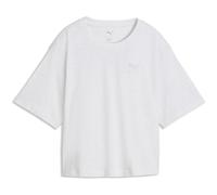 PUMA Relaxed Fit T-Shirt aus reiner Baumwolle in Hellgrau, Größe M