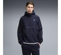 Sweatshirt PUMA "PUMA Class Relaxed Pinnacle Hoodie mit Reißverschluss bis zum", Herren, Gr. XL, navy blau, Obermaterial: 100% Nylon. Seitentasche - Oben: 100% Polyester, relaxed fit, Sweatshirts Swea