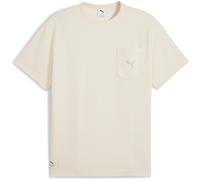 PUMA Class Relaxed Pinnacle T-Shirt Herren, Kleidung, Weiß, XL White