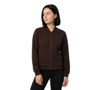 Sweatjacke PUMA "PUMA Class Reißverschluss-Jacke Damen", Damen, Gr. S, braun (chocolate fondue braun), Obermaterial: 66% Baumwolle, 32% Polyester, 2% Elasthan. Taschenfutter: 100% Baumwolle. Kragen In