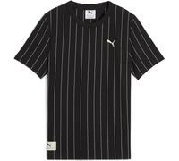 Puma Class Striped Jungen T-Shirt, schwarz 152