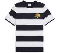 PUMA Unisex Class Stripe AOP Tee T-Shirts, New Navy,