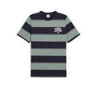 PUMA T-Shirt Class Striped – Green Moon – Herren S