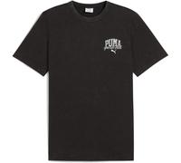 PUMA Unisex PUMA Class Washed Tee T-Shirts, PUMA Black,