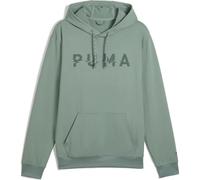 Puma Cloudspun Branded Herren Kapuzensweater, grün XXL