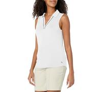 PUMA Cloudspun Piped Sl Poloshirt für Damen, Weiß leuchtet, Groß