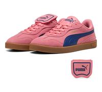 Sneaker PUMA "CLUB AZURA SD", Damen, Gr. 37, wild pink, blau jewel, Leder, unifarben, Schuhe Sneaker, aus Leder, mit Textil-Innenmaterial, mit Schnürung (51719107-37) wild pink, blau jewel