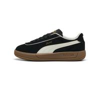 PUMA Club Klassika Sneakers aus Wildleder Damen, Schuhe, Schwarz/Warm Weiß, 38.5 Black