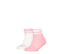 Puma Unisex Kids Quarter Sock, Pink/White, 31/34 (2er Pack)