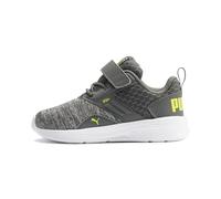 Puma Comet V Inf, Unisex-Kinder Sneaker, Grau (Castlerock-Puma White-NRGY Yellow 11), 23 EU