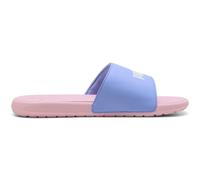 Badesandale PUMA "COOL CAT 2.0 JR", Jungen, Gr. 35,5, intense lavender, puma weiß, pearl pink, Synthetik, Schuhe, für Jugendliche, leicht profiliertes Laufsohlenprofil (83176115-35,5) intense lavender
