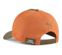 Trucker Cap PUMA "Elfenbeinküste Trucker Cap Erwachsene", Herren, Gr. onesize, loden grün melon glow orange, Futter Vorderteil: 100% Polyester; Hinterer Einsatz: 100% Polyester, mehrfarbig, Caps (1925