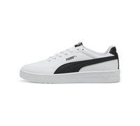 Puma Court Classic Clean Sneaker, Unisex, Weiß/Schwarz, 11 UK