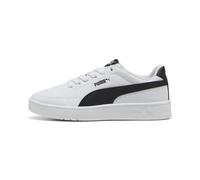 PUMA Court Classic Clean Sneakers Teenager, Schuhe, Weiß/Schwarz, 35.5 White