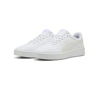 Puma Court Classic CLEAN, Unisex Sneaker, Puma White-Vapor Gray,