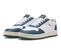 PUMA Court Classic, Unisex Sneaker, PUMA White-Dark Myrtle-PUMA Gold,