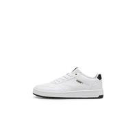 PUMA Herren Court Classic Sneaker, Weiß Schwarz Gold, 42.5 EU