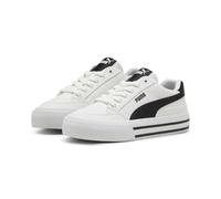 PUMA Court Classic Vulc FS JR, Sneaker, Puma White-Puma Black,