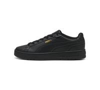 Sneaker PUMA "Court Classico Sneakers Erwachsene", Damen, Gr. 44, schwarz (schwarz gold), Obermaterial: Synthetik, Textil. Futter: Textil. Innensohle: Textil. Laufsohle: Gummi, Schuhe Sneaker (3785260