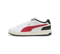 PUMA Court Classico Sneakers Unisex, Schuhe, Weiß/Rot/Schwarz, 37 White