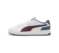 Sneaker PUMA "Court Classico Sneakers Erwachsene", Gr. 44, weiß ruby shimmer schwarz indigo rot blau, Obermaterial: Synthetik, Textil; Futter: Textil; Innensohle: Textil; Laufsohle: Gummi, Schuhe (587