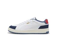 Sneaker PUMA "Court Classico Sport Sneakers Erwachsene", Gr. 43, blau (weiß persian blau), Obermaterial: Synthetik, Leder; Futter: Textil; Innensohle: Textil; Laufsohle: Gummi, Schuhe (30514310-43) we