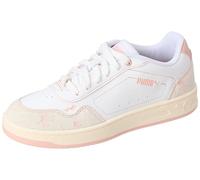 PUMA Damen Sneaker Court Classy Crafted Flowers Weiß-Rose Quartz Größe 37,5