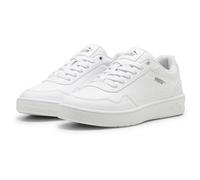 Sneaker PUMA "Court Classy Sneakers Damen" Gr. 37.5, weiß (white silver metallic) Schuhe Sneaker (51035735-37,5)