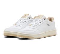 PUMA Damen Court Classy Sneaker, White-Toasted Almond, 37.5 EU