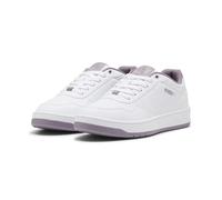 PUMA Damen Court Classy Sneaker, White Plum Jam Silver, 38.5 EU