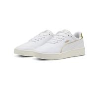 PUMA Court Lally Day Night Sneakers Damen, Schuhe, Weiß/Gold, 38.5 White